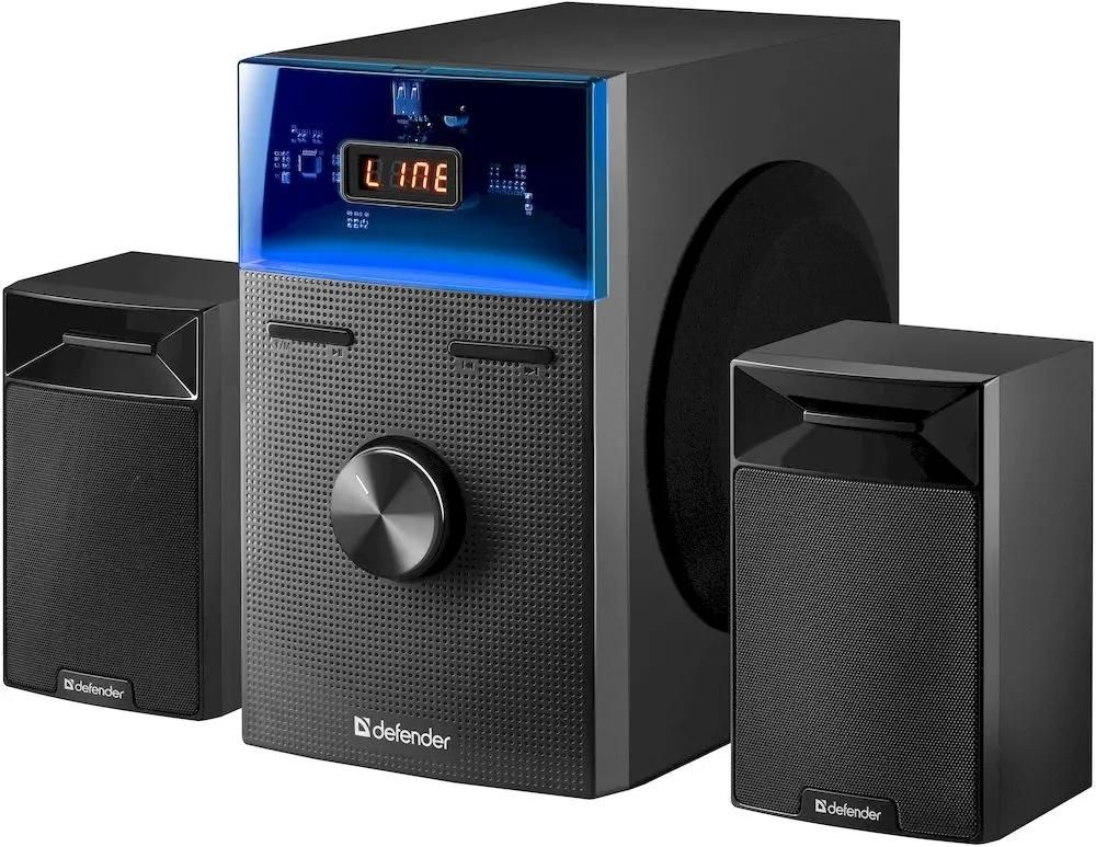 Колонки Bluetooth Defender Tresor,  2.1,  черный [65092]